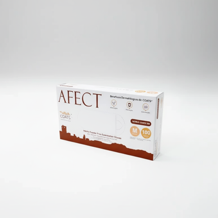 Luvas de nitrilo para pele sensível