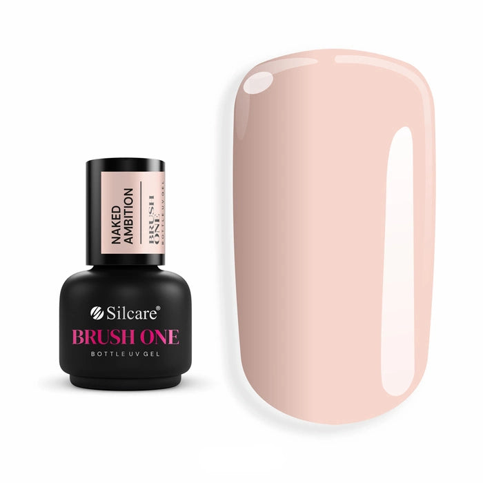 Brush One Bottle Gel Silcare - Naked Ambition