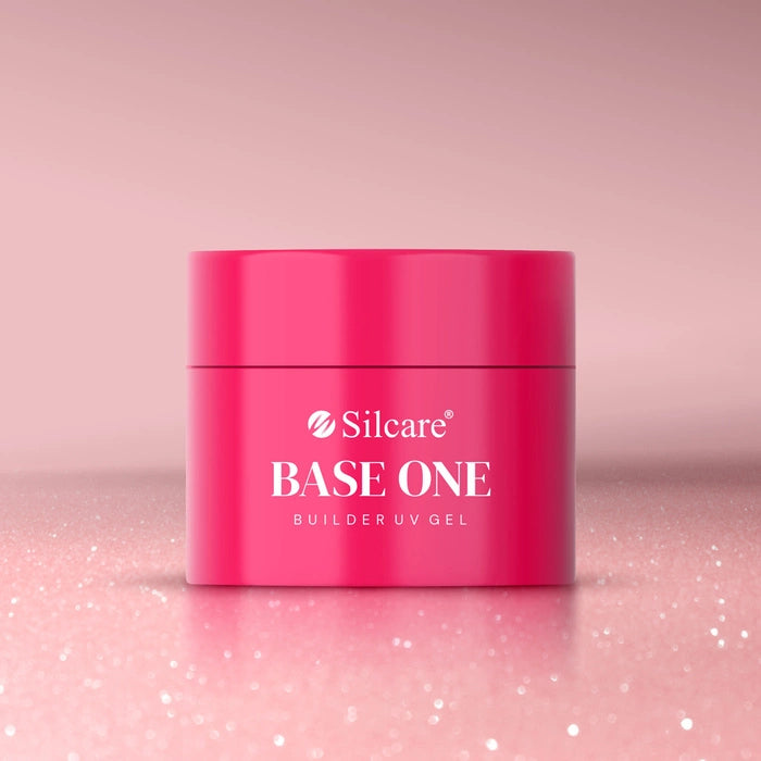Gel Base One Shimmer Misty Rose Silcare