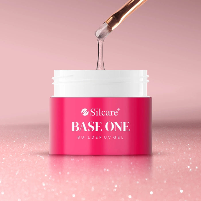 Gel Base One Shimmer Misty Rose Silcare