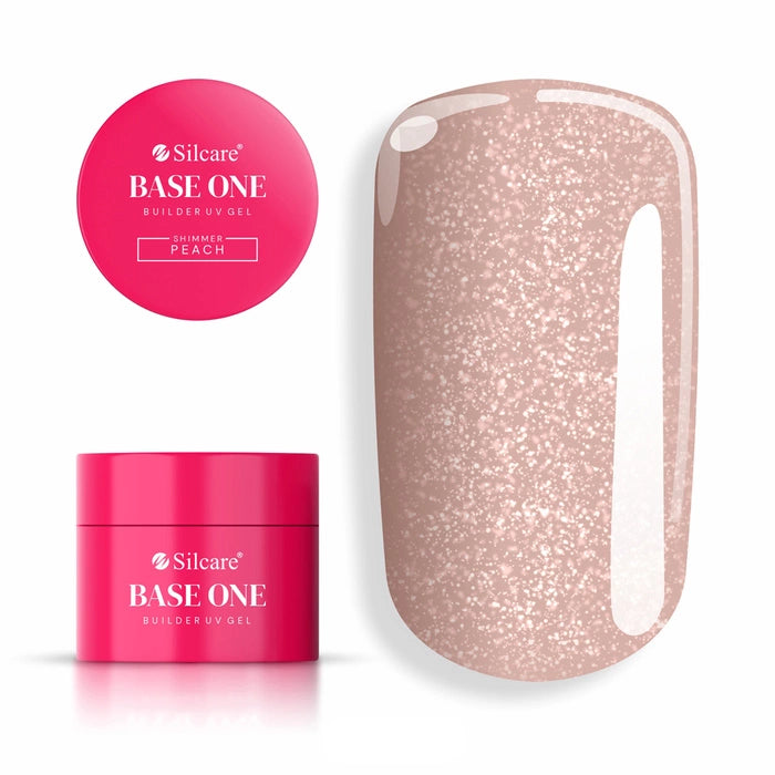 Gel Base One Shimmer Peach Silcare
