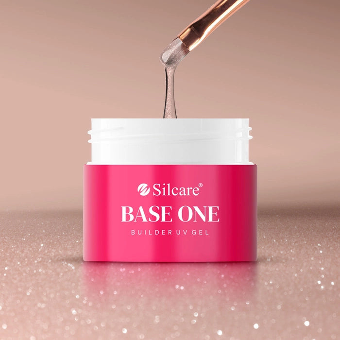 Gel Base One Shimmer Peach Silcare